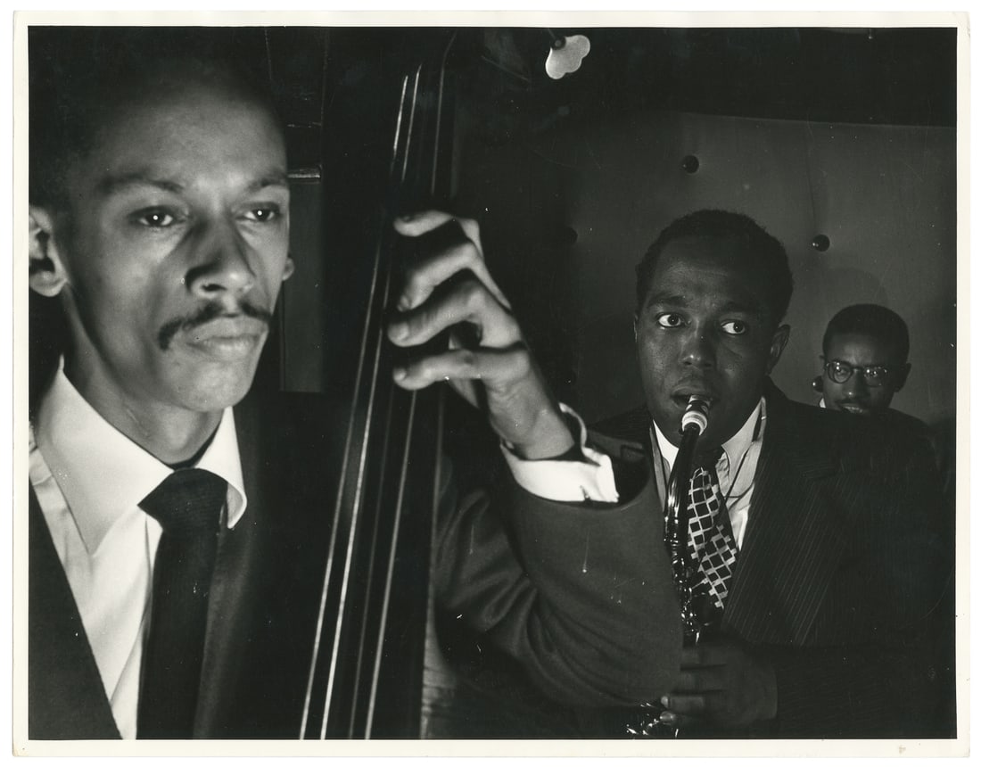 [JAZZ PHOTOGRAPHY]. Seven photographs by William Gottlieb. ... (1 of 7)