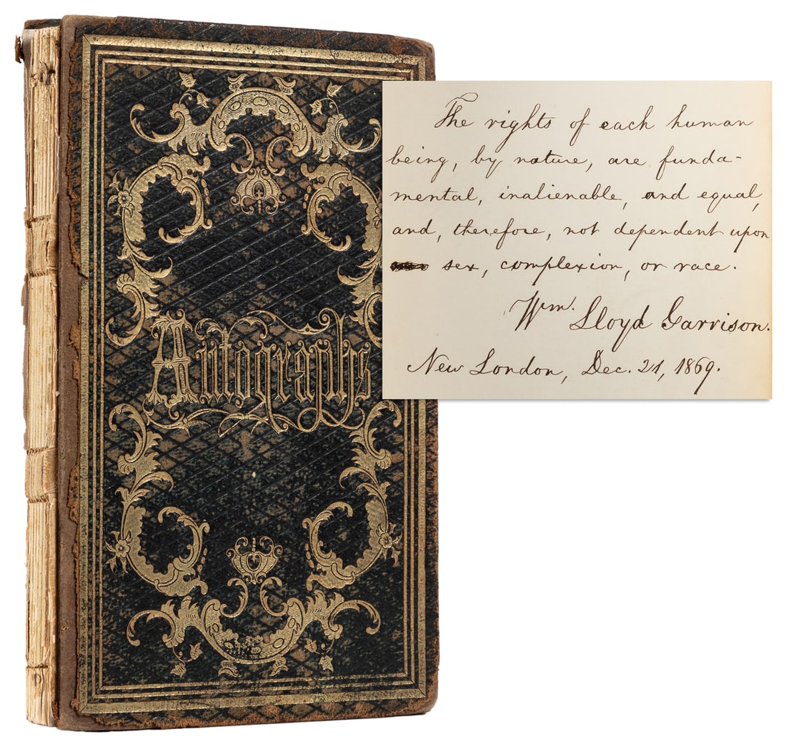 [SOCIAL REFORM – AUTOGRAPHS]. DOUGLASS, Frederick (1818 – 1... (1 of 4)