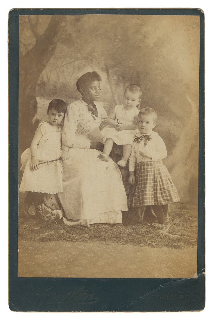 [PHOTOGRAPHY]. Cabinet card of an African American nanny an... (1 of 1)