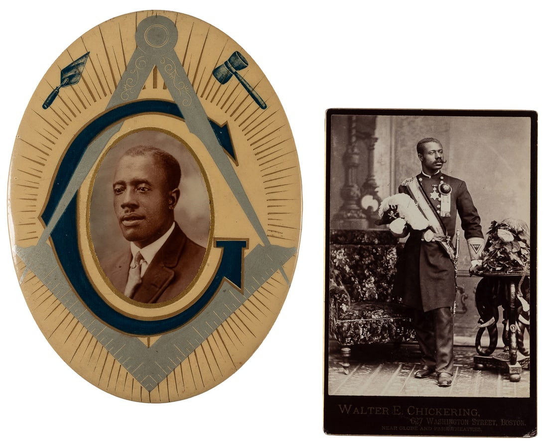 [PHOTOGRAPHY]. Two portraits of Black fraternal subjects. I... (1 of 1)