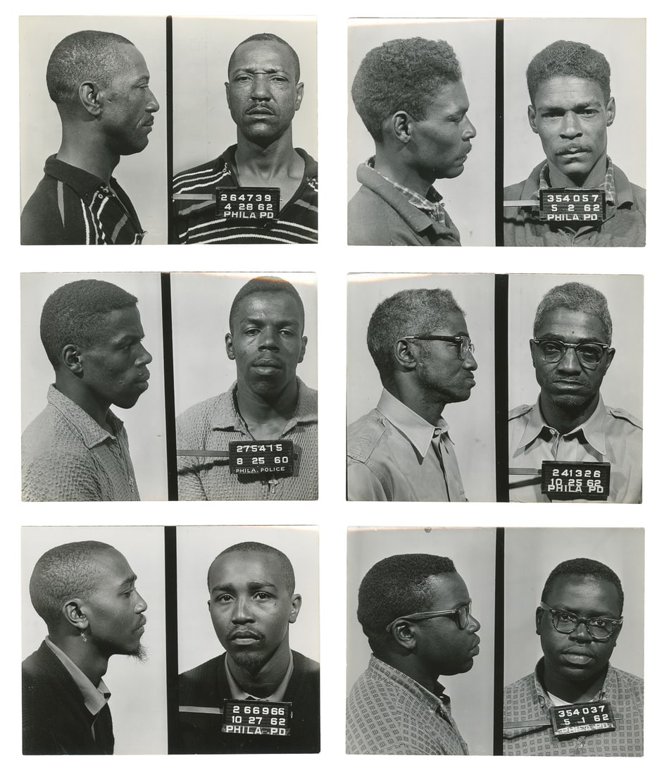 [MUGSHOTS – PHILADELPHIA]. Archive of over 200 mugshots of ... (1 of 4)