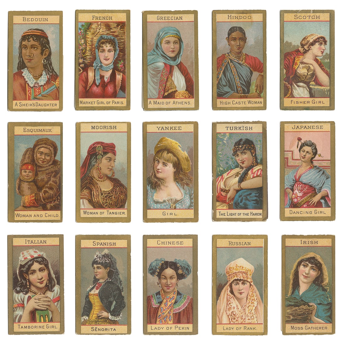 [TOBACCO]. Kinney Bros. “Types of Nationalities” Folding Ci... (1 of 2)