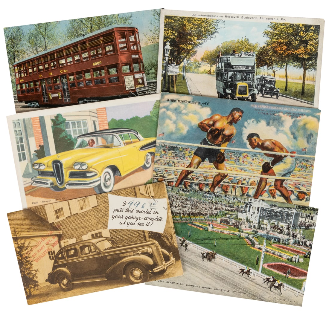 [POSTCARDS]. Group of over 30 early to mid-century postcard... (1 of 1)