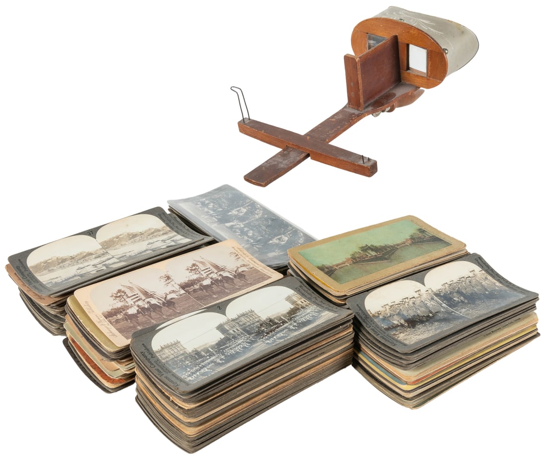 [STEREOSCOPIC CARDS]. Large Collection of Nearly 500 Stereo... (1 of 2)