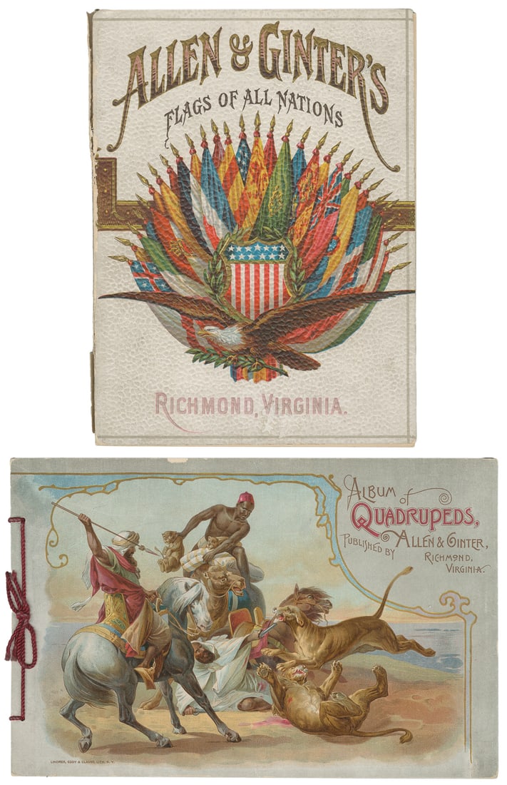 Pair of Allen & Ginter’s Tobacco Card Albums: “Flags of All... (1 of 1)