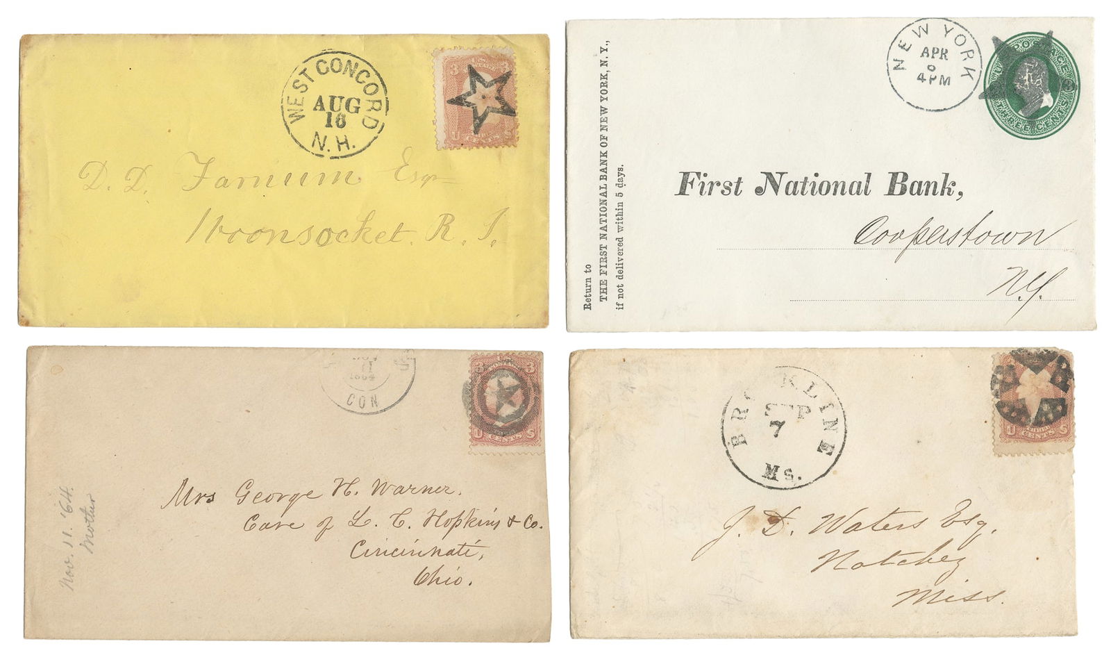 [COVERS]. Group of Over 100 Fancy Star Cover Cancellations.... (1 of 4)