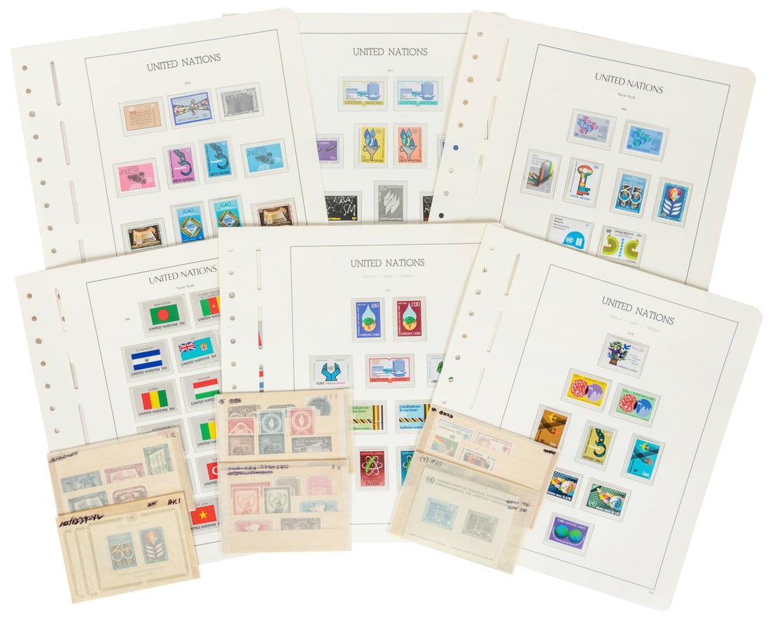 Collection of United Nations Stamps. Circa 1955 – 1980. Com... (1 of 1)