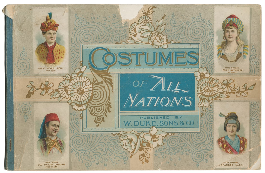 Trio of W. Duke, Sons & Co. Tobacco Card Albums: “Costumes ... (1 of 3)
