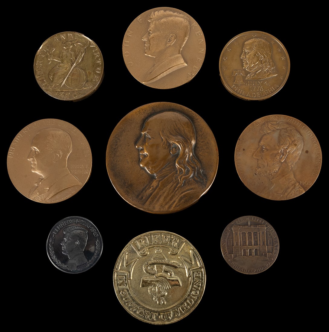 Group of Nine Commemorative Medals. Including a 1928 medal ... (1 of 1)