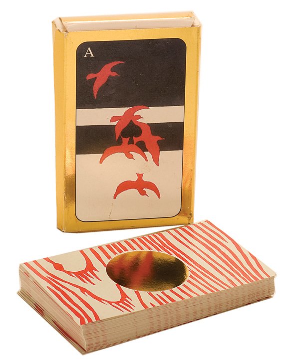 Pannonia Playing Cards. #136 from ltd. edition of 300.: Pannonia Playing Cards. #136 from a limited edition of 300. 52 + J + certificate of authenticity card hand signed by both artists + OB2. Designed by Hungarian artists Szemadam Gyorgy and Ludvig Zsuzsa