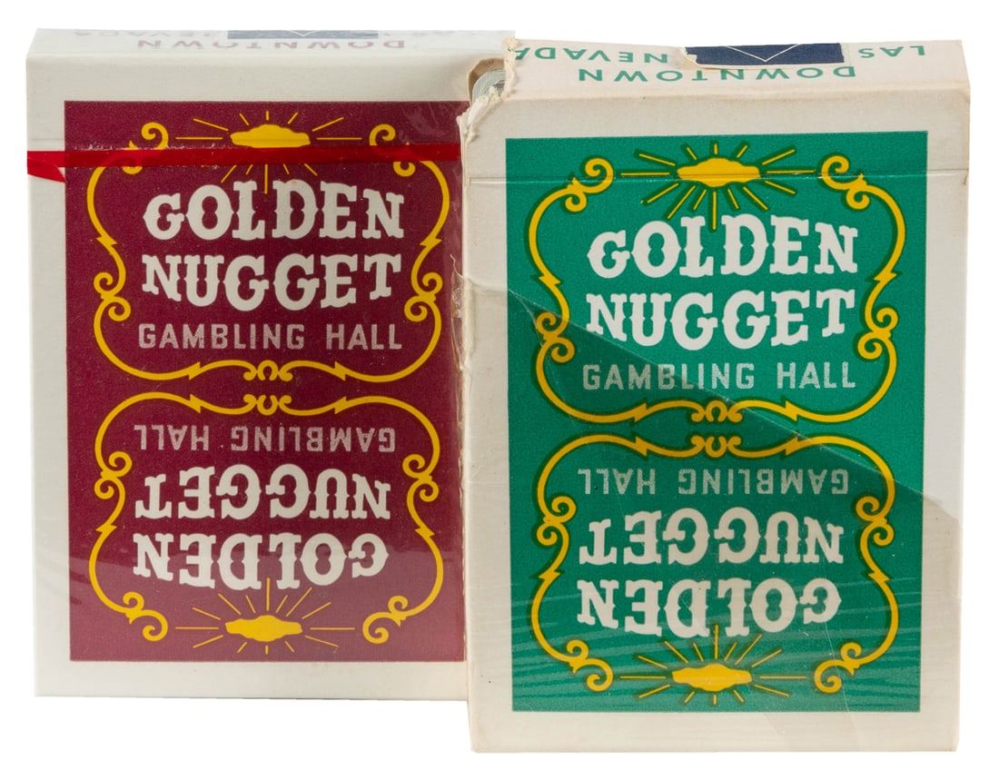 Golden Nugget Gambling Hall. Two decks of casino playing ca... (1 of 1)