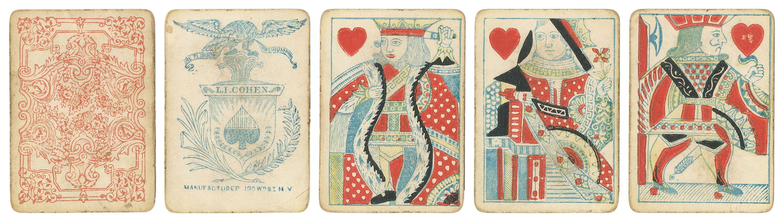 L.I. Cohen Playing Cards. New York, ca. 1840. 52. Block-pri... (1 of 1)