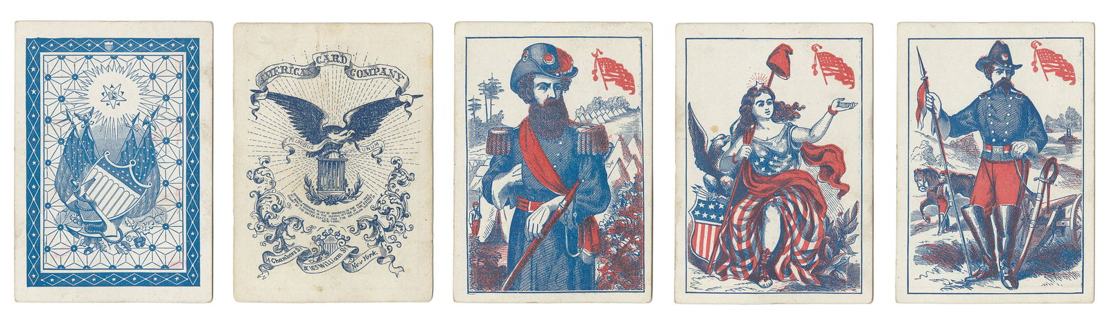 [CIVIL WAR]. American Card Co. Union Playing Cards. New Yor... (1 of 3)