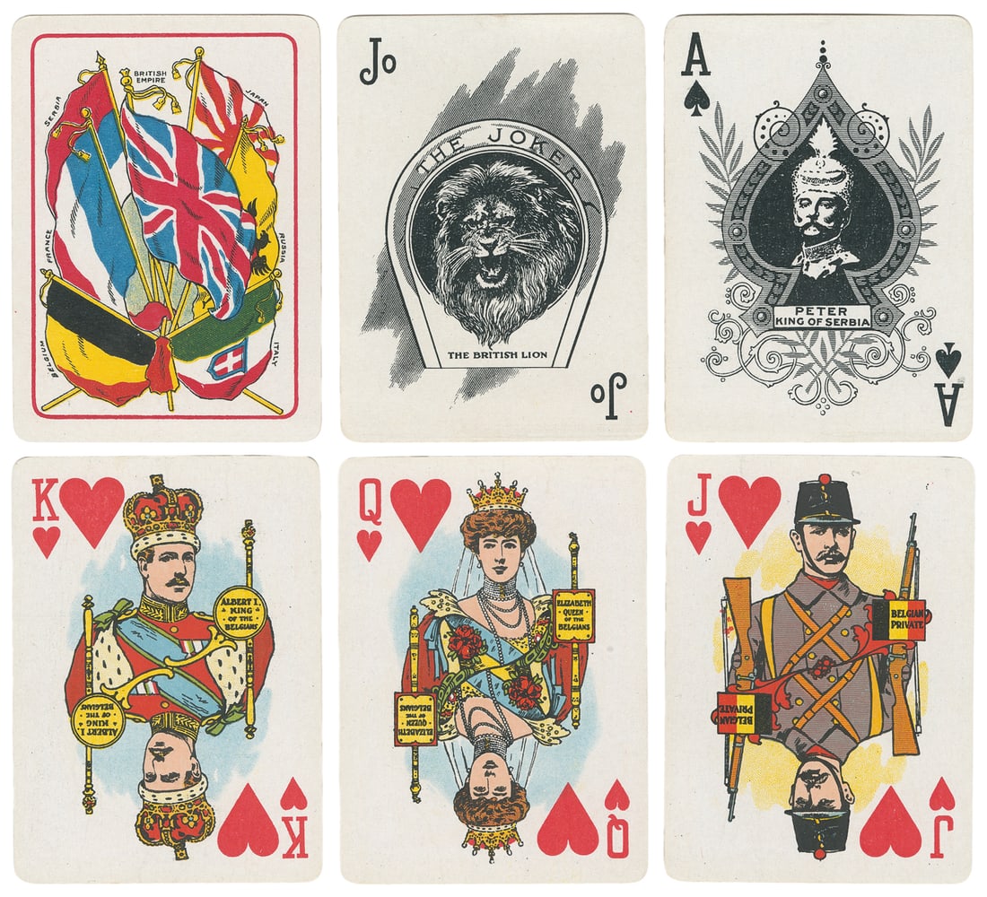 [WORLD WAR I]. Montreal Lithograph Co. “Allied Armies” Play... (1 of 2)