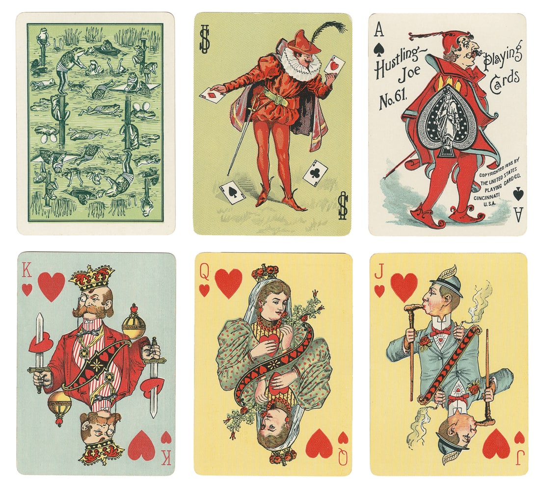 Hustling Joe No. 61 Playing Cards. Cincinnati: USPC, 1895. ... (1 of 2)