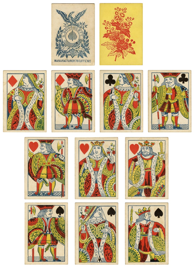 Andrew Dougherty Playing Cards. New York, ca. 1850. 43 of 5... (1 of 3)