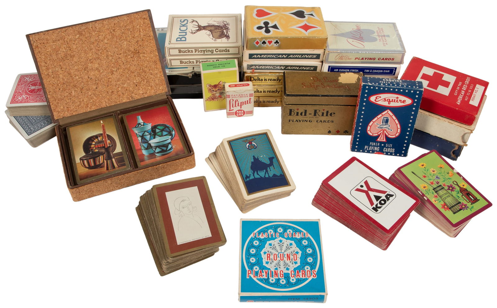 Lot of 29 miscellaneous decks or sets of playing cards. 20t... (1 of 1)