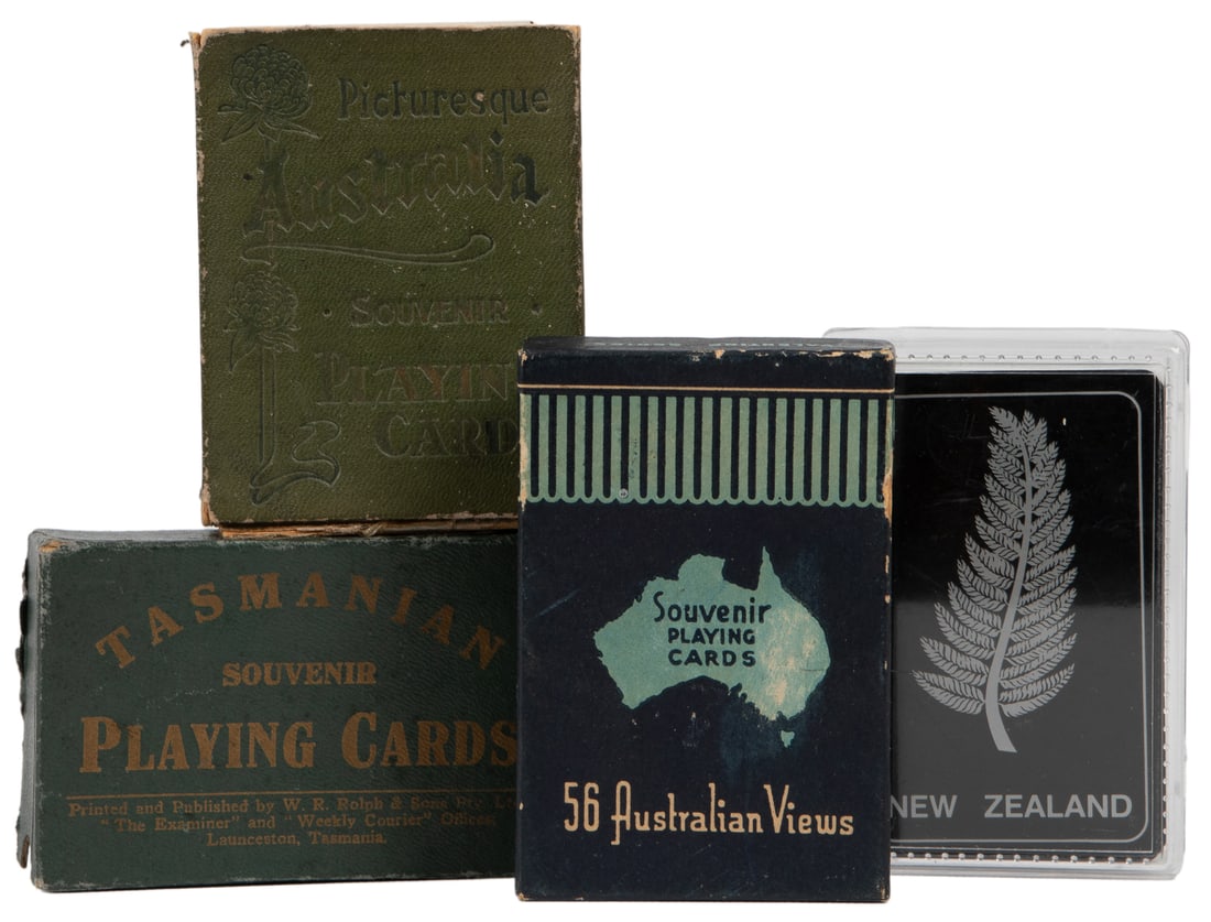 Four Australia, Tasmania, and New Zealand souvenir decks. I... (1 of 3)