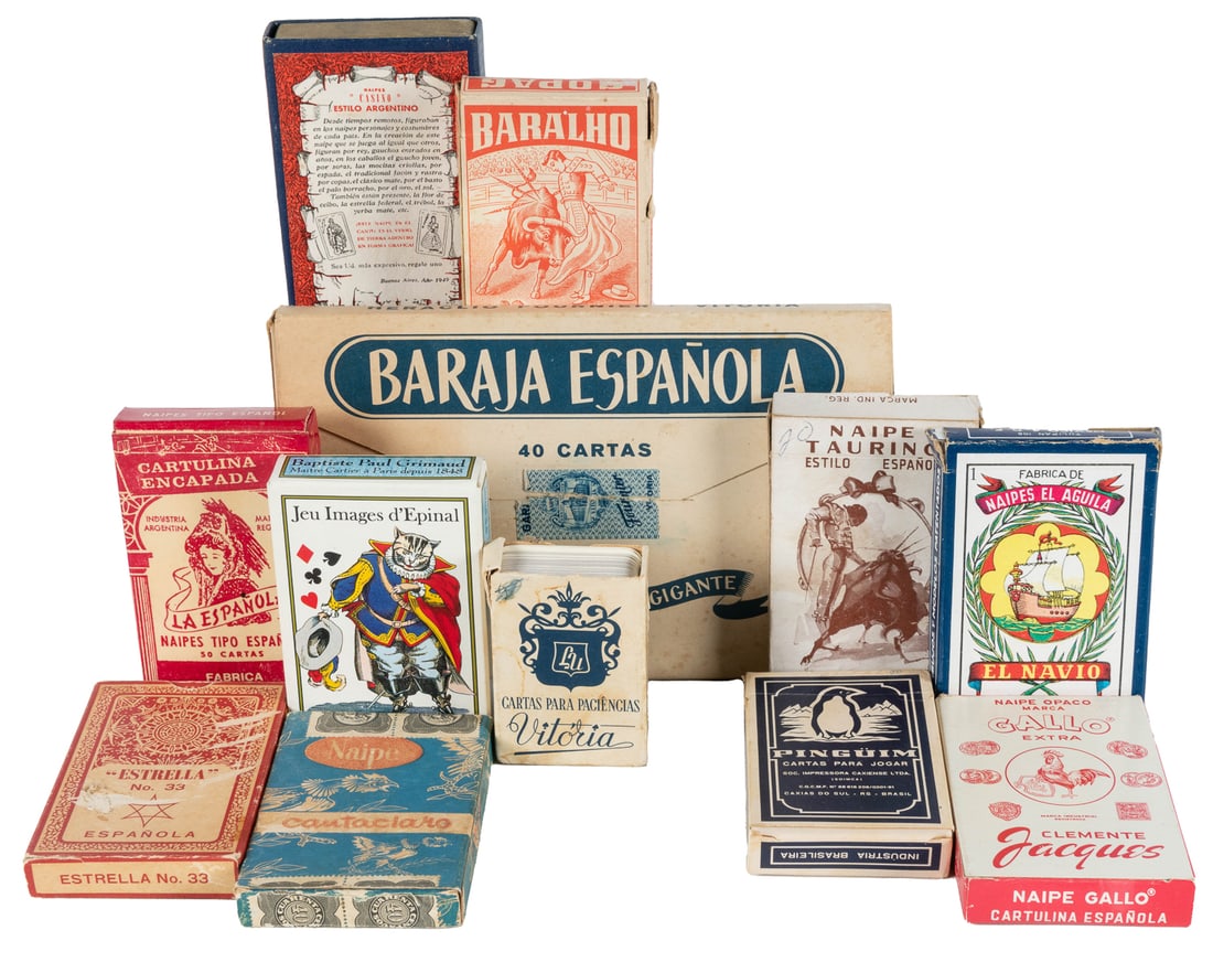 Group of over 30 Spanish playing card decks. Spain and Sout... (1 of 2)