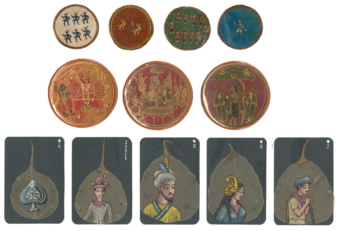 [INDIA]. Group of 6 decks of playing cards. Including: pres... (1 of 3)