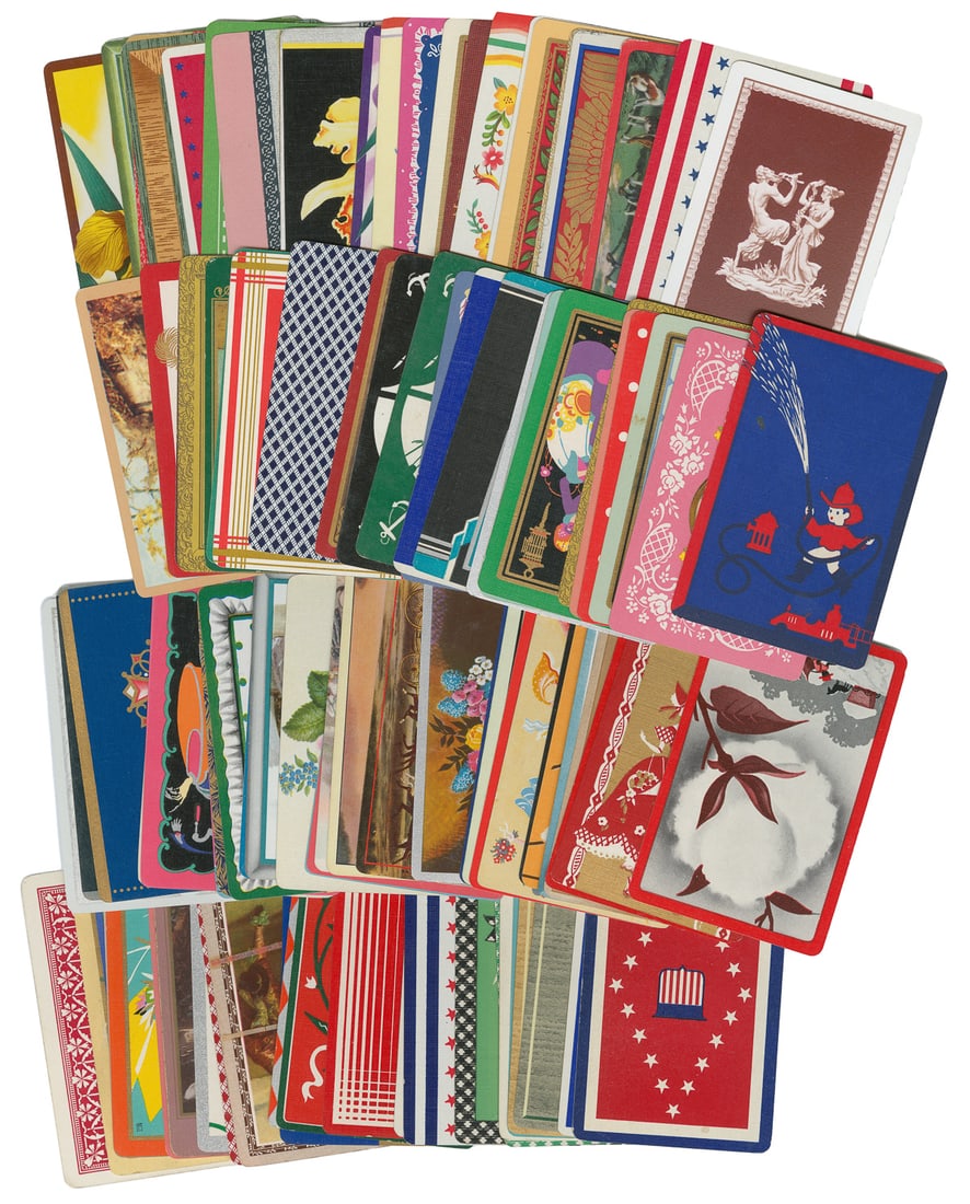 Large lot of single / swap playing cards, including jokers.... (1 of 2)