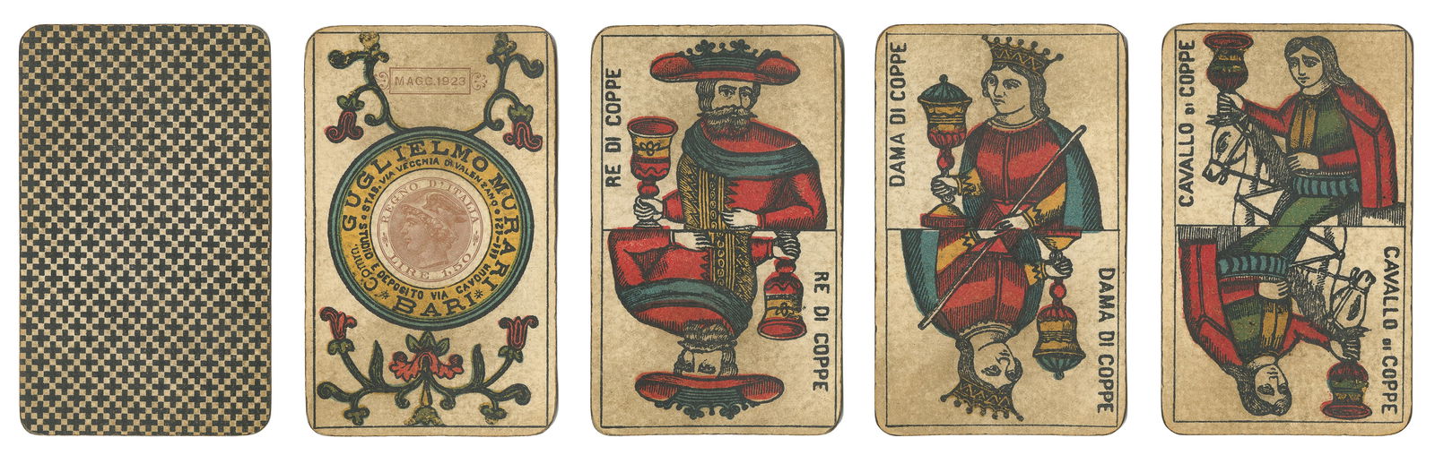 [TAROT]. Guglielmo Murari Tarocchi Playing Cards. Bari, Ita... (1 of 4)