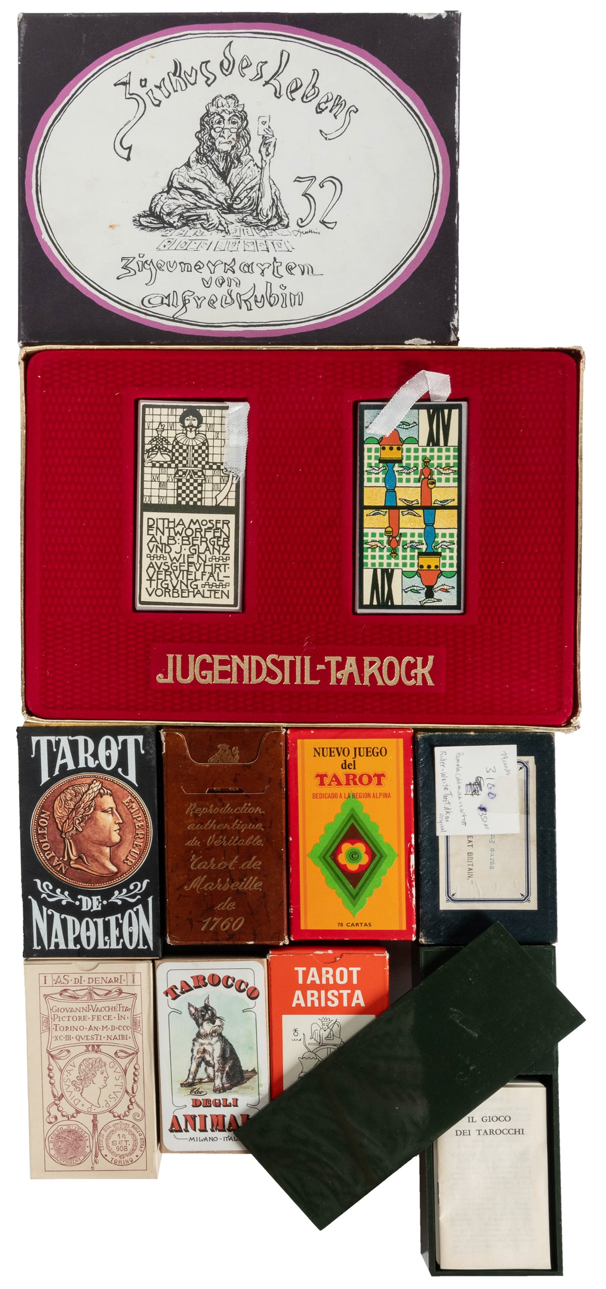 [TAROT & FORTUNE TELLING]. Group of 10 decks and sets. Incl... (1 of 1)