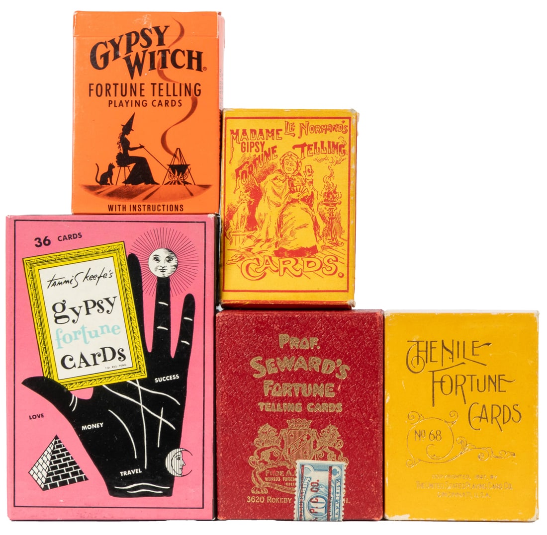 [FORTUNE TELLING]. Group of 5 decks. Including: Prof. Sewar... (1 of 1)
