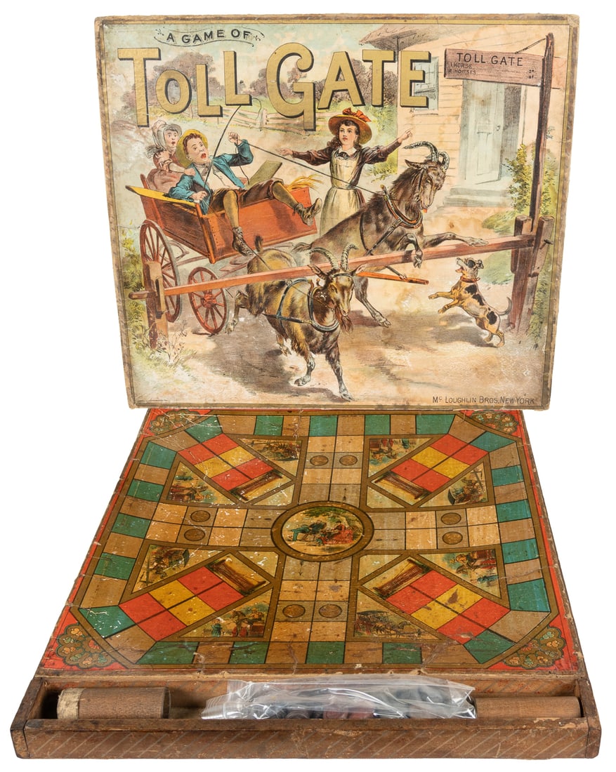 A Game of Tollgate. New York: McLoughlin Bros., ca. 1894. P... (1 of 2)