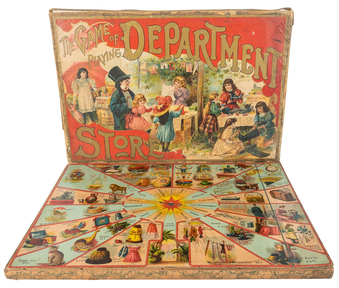 The Game of Playing Department Store. New York: McLoughlin ... (1 of 2)