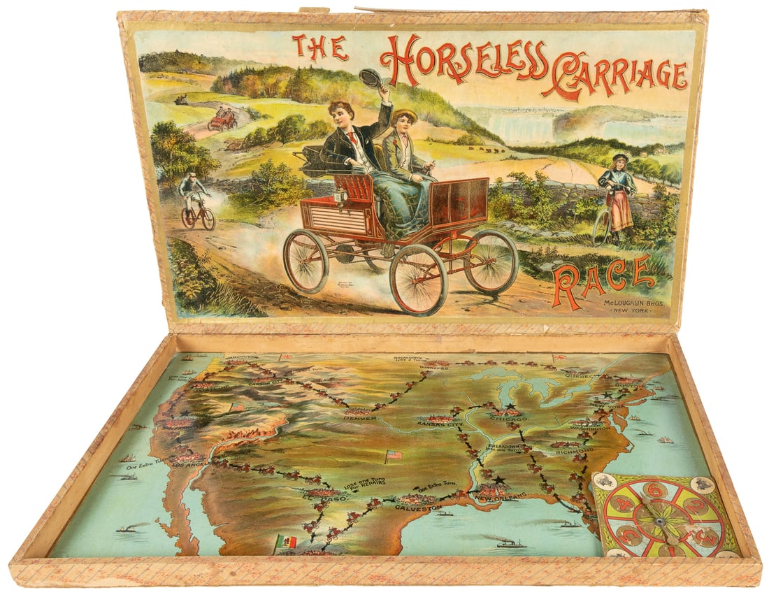 The Horseless Carriage Race. New York: McLoughlin Bros., ca... (1 of 3)