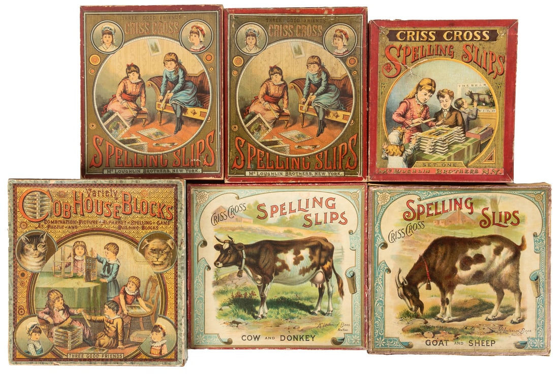 Six McLoughlin Bros. spelling games. New York: McLoughlin B... (1 of 1)