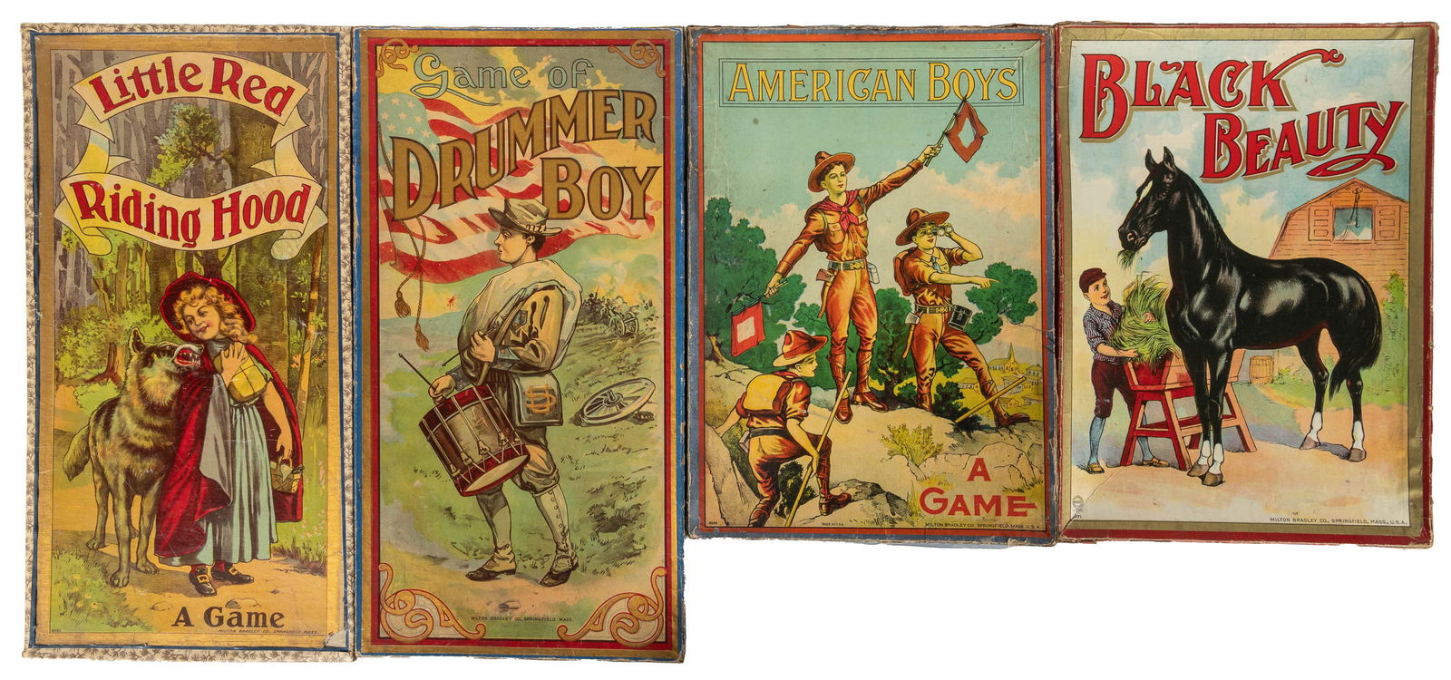 Four Milton Bradley board games. Springfield: Milton Bradle... (1 of 2)