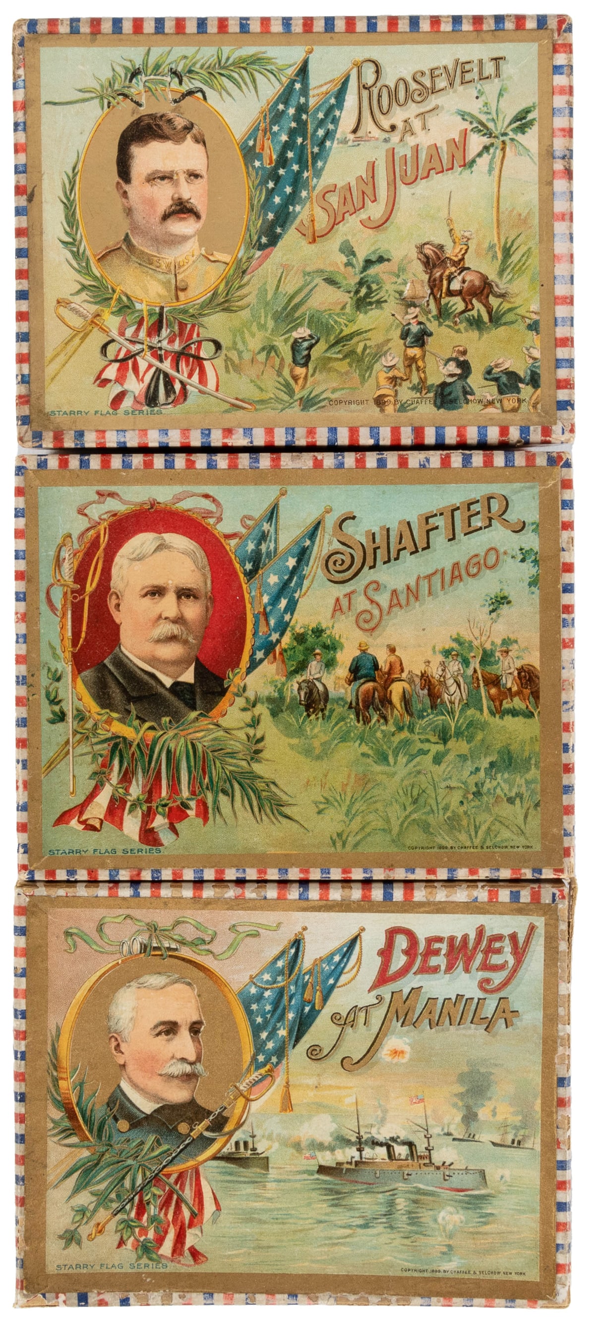 Trio of Spanish-American War card games. New York: The Chaf... (1 of 2)