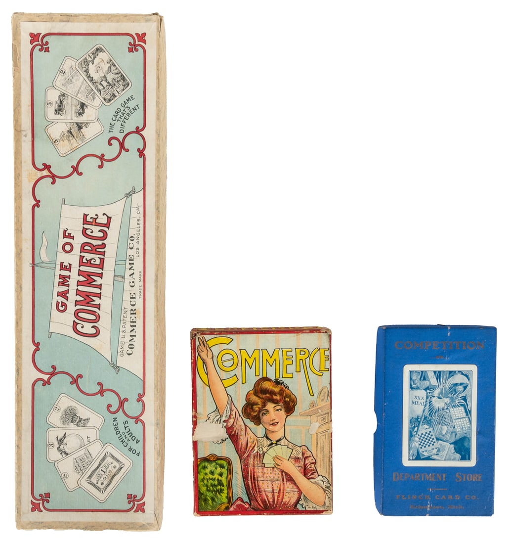 Four antique urban travel and commerce games. Early 20th ce... (1 of 5)
