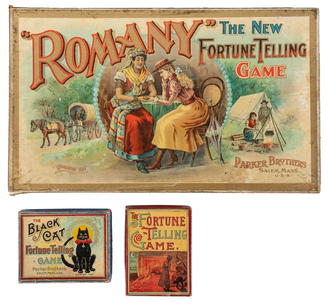 Trio of fortune-telling games. Salem: Parker Brothers, ca. ... (1 of 2)