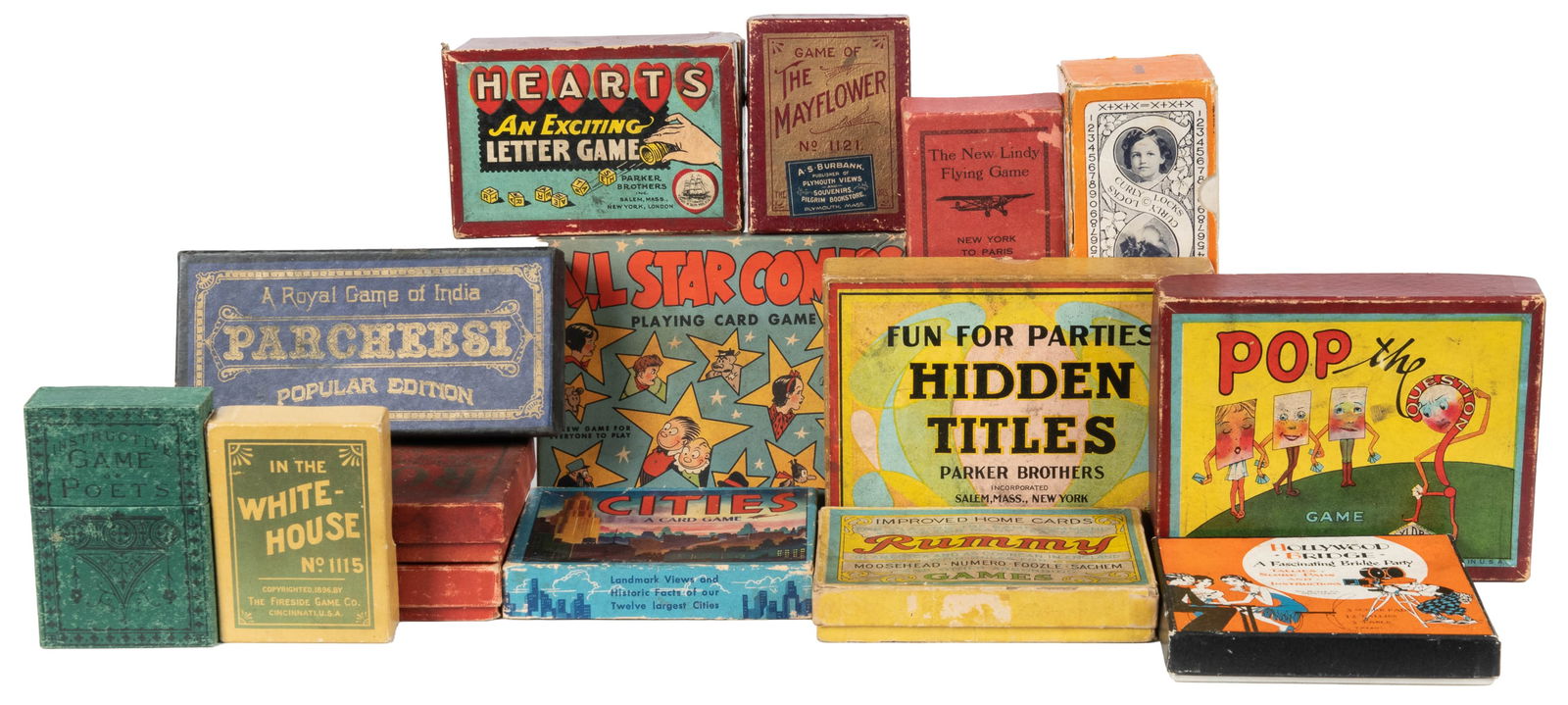 Group of 30 miscellaneous card and tabletop games. American... (1 of 1)