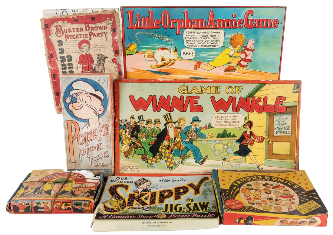 Group of 7 games and toys based on Platinum and Golden Age ... (1 of 2)