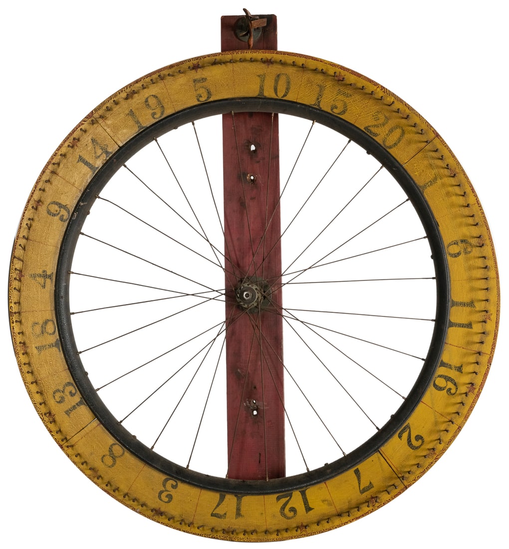 Gaming Wheel. American, early or mid-20th century. Painted ... (1 of 2)