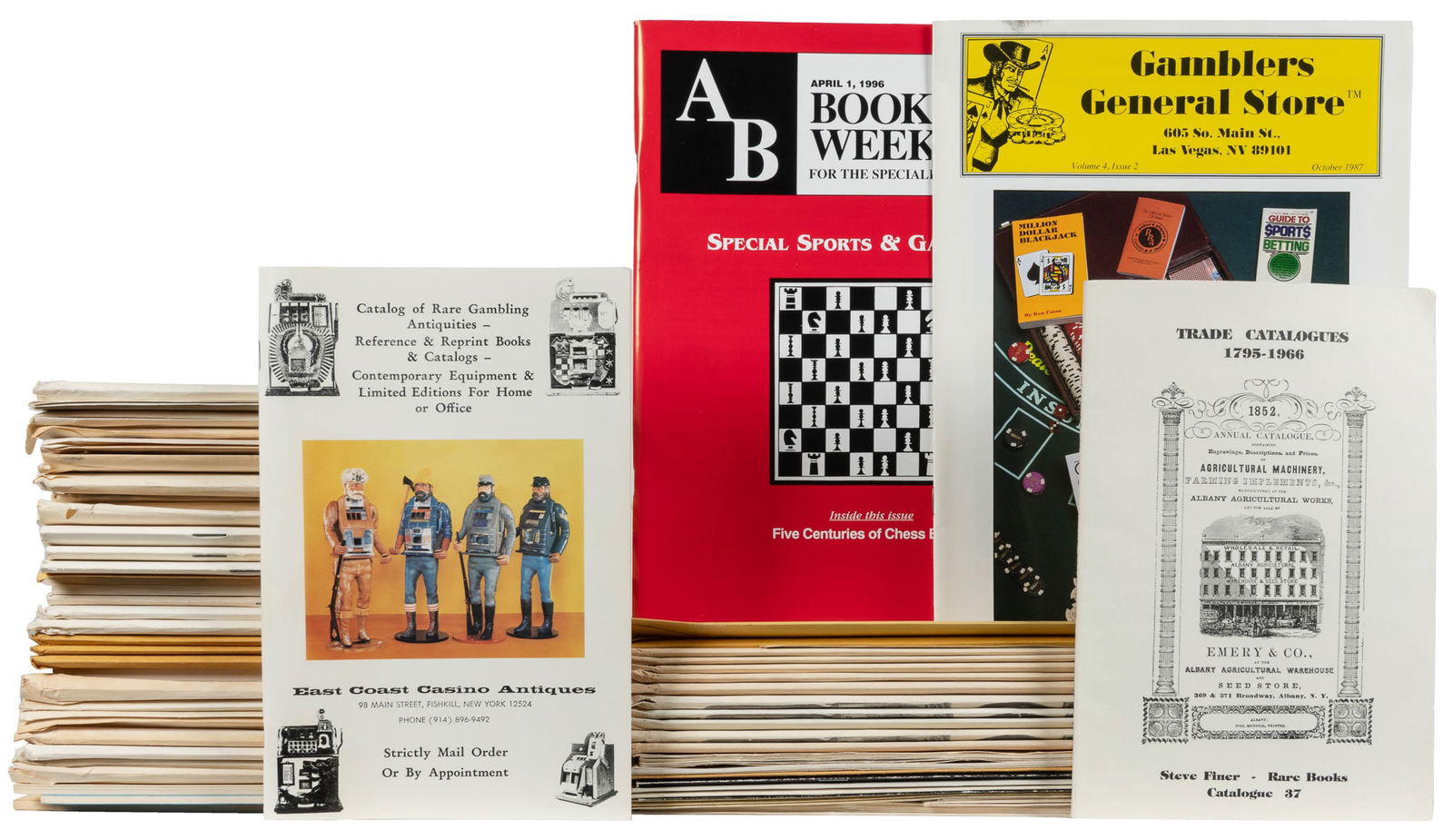 [CATALOGS]. Lot of auction and dealer catalogs for gambling... (1 of 1)