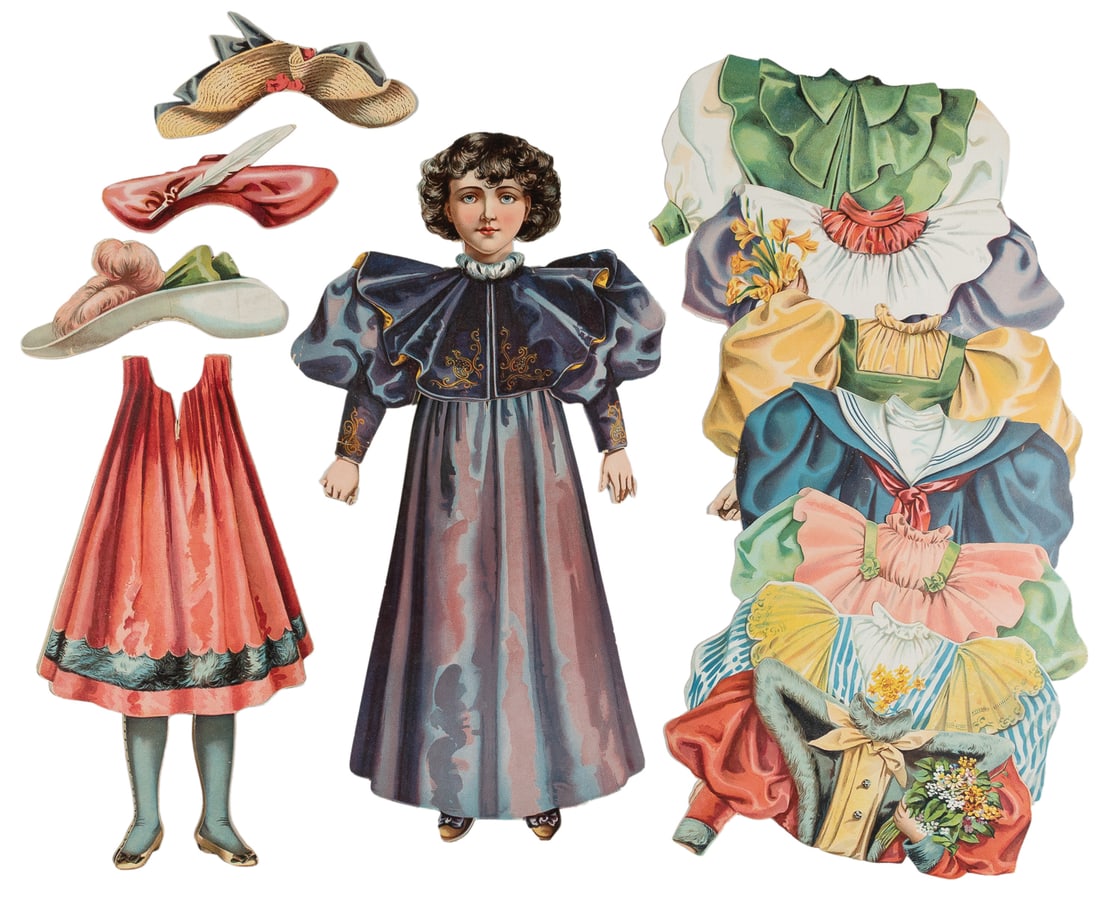 Dolly’s Wardrobe. London: Raphael Tuck & Sons, ca. 1893. Ge... (1 of 2)