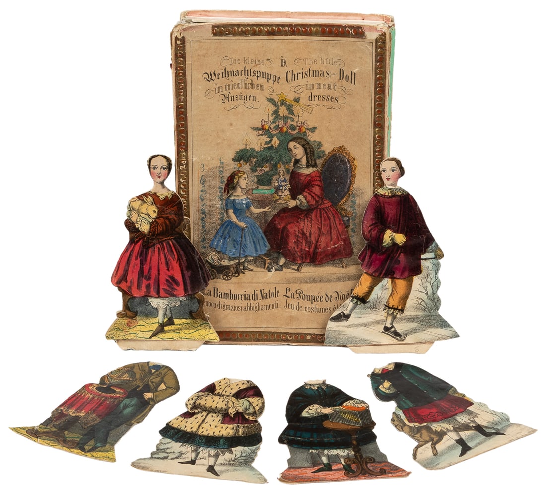 The Little Christmas Doll in Neat Dresses. Germany, ca. 185... (1 of 2)