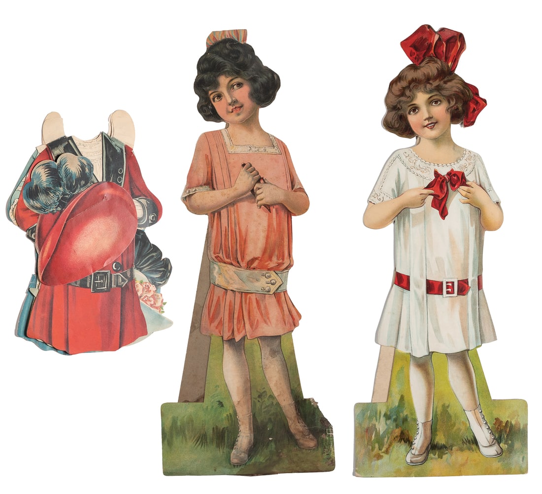 Two Woolworth Series Paper Dolls. Circa 1910s. Includes two... (1 of 1)