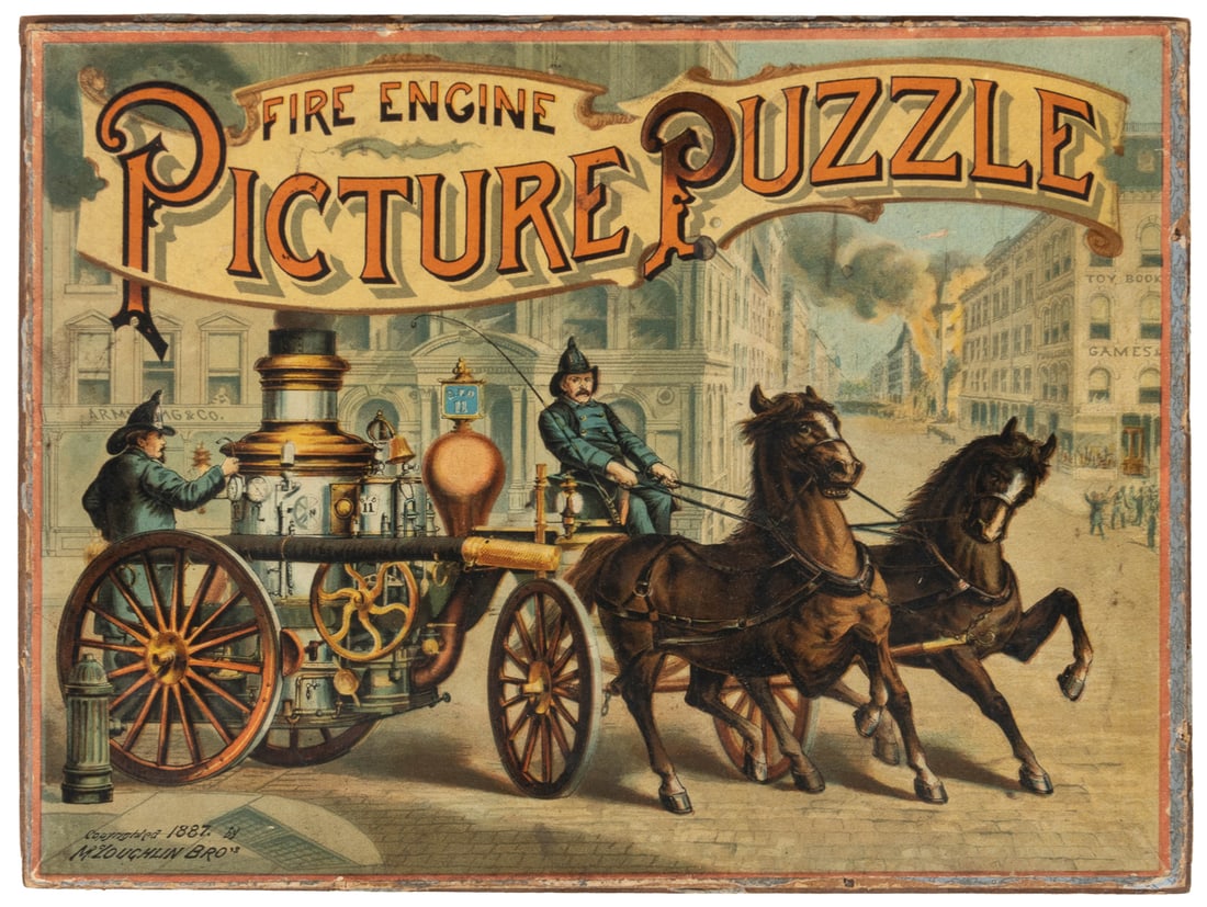 Fire Engine Picture Puzzle. New York: McLoughlin Bros., 188... (1 of 3)