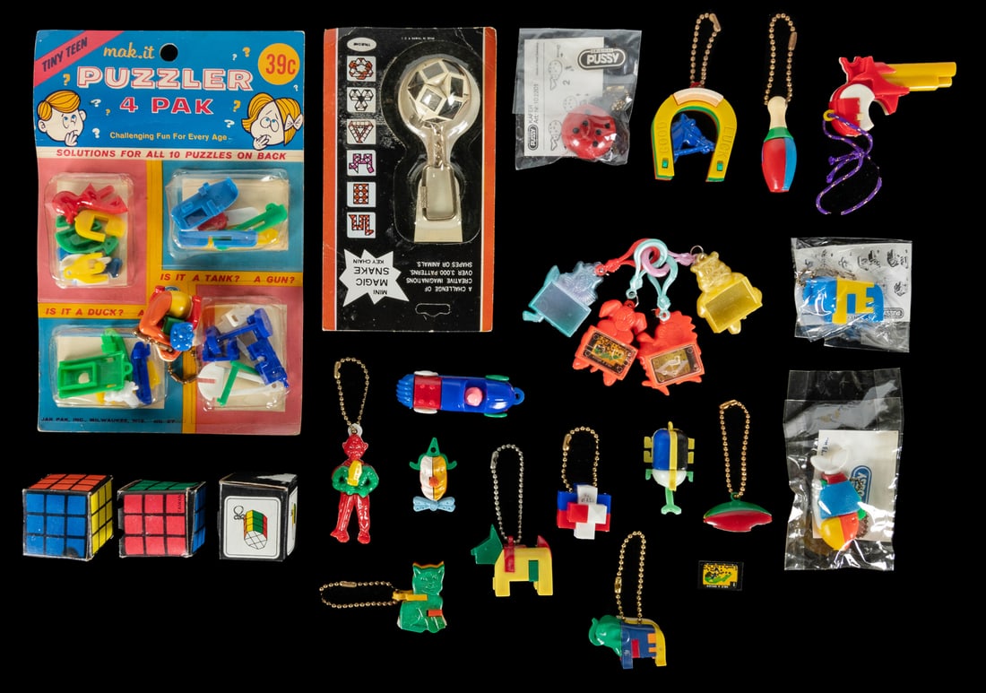 Collection of Pull-Apart Keychain Puzzles. 1950s–1980s. Gro... (1 of 1)