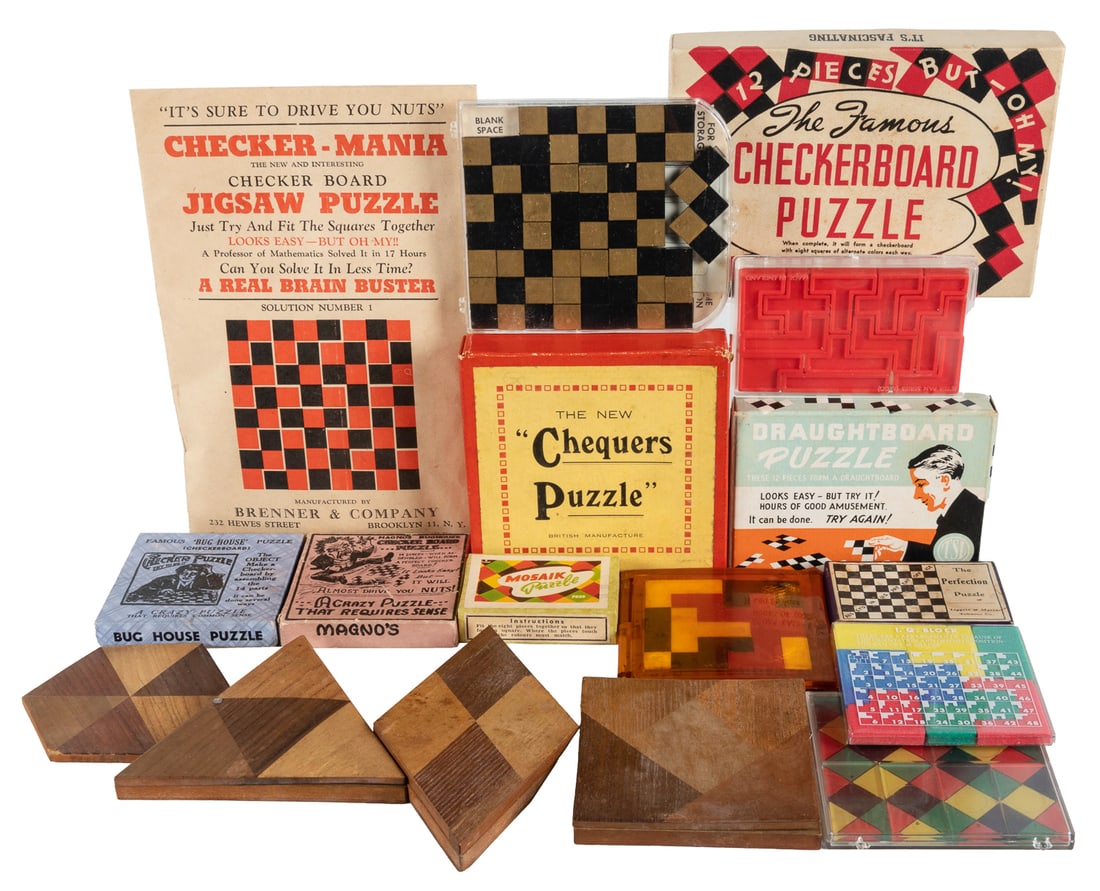 Checkerboard & Dissection Puzzle Collection. V.p., 1930s–19... (1 of 2)