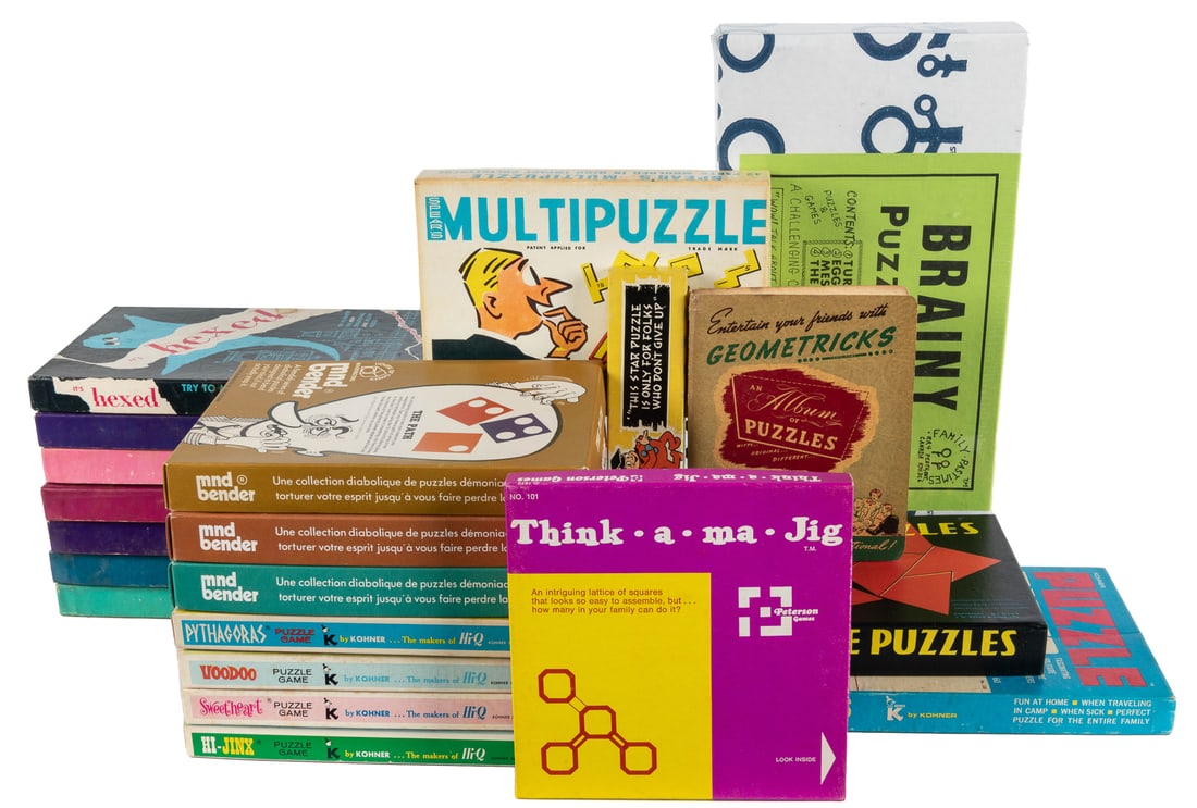 Geometric Puzzle Set Collection. V.p., 1930s–1980s. Group o... (1 of 2)