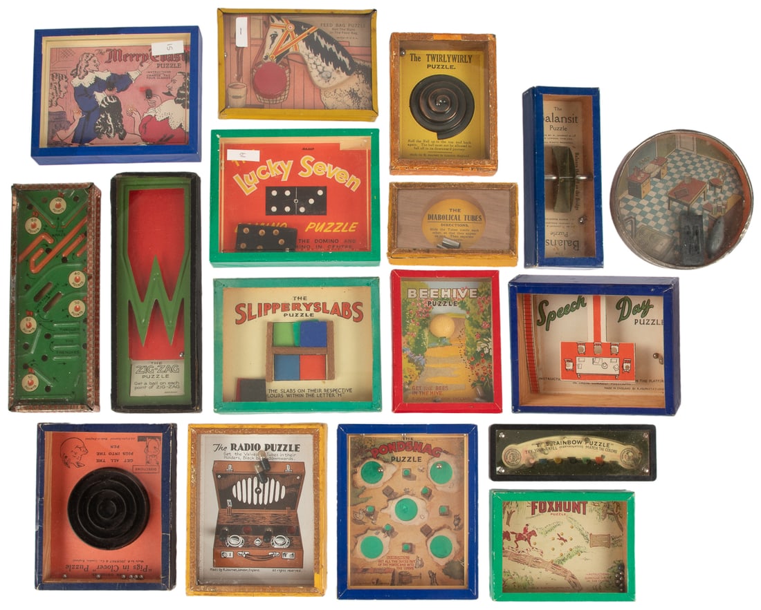 Group of English and American Dexterity Puzzles. (1 of 2)