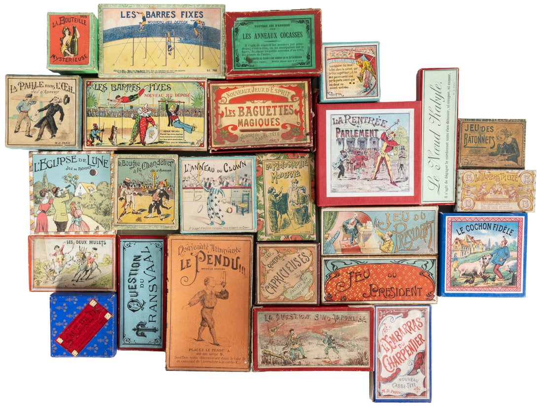 Over 20 Victorian French Puzzles and Games.  (1 of 2)