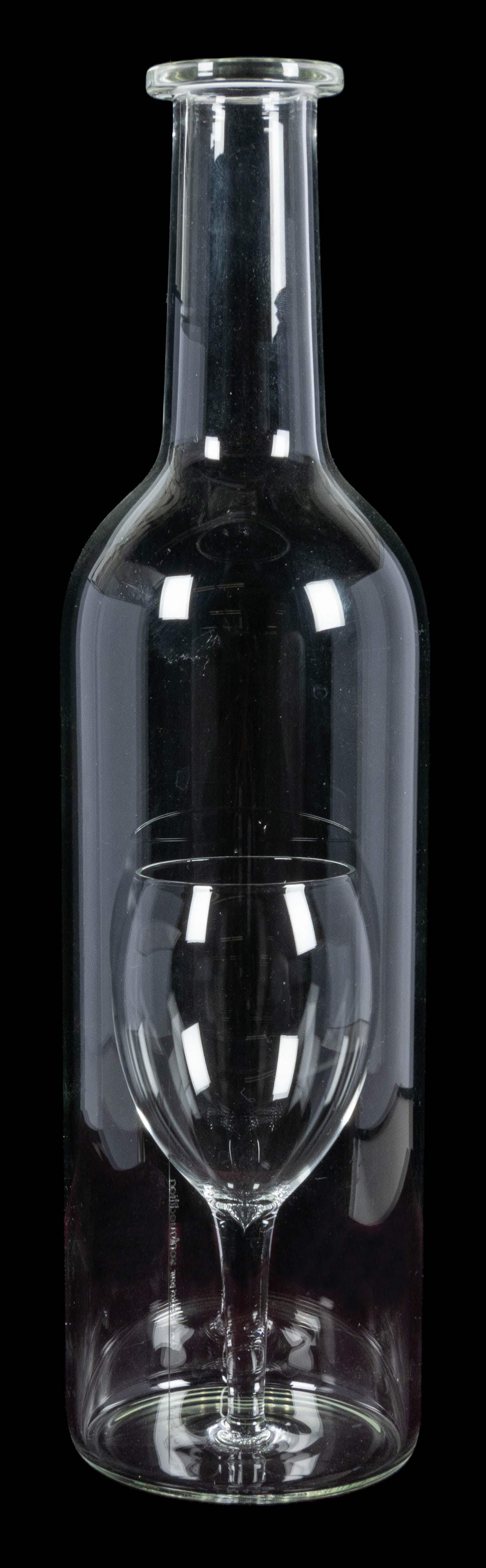 Wine Bottle and Wine Glass Optical Curiosity. (1 of 1)